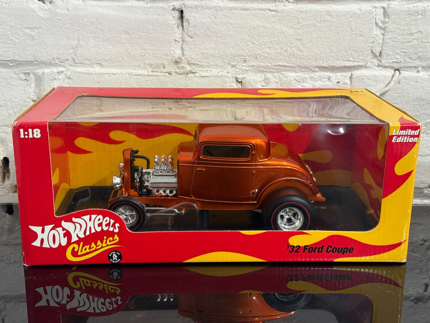 2005 Hot Wheels Classics 1:18 '32 Ford Coupe Orange Limited Edition Rare
