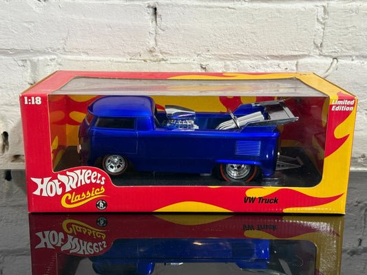 2005 Hot Wheels Classics 1:18 VW Truck Blue Limited Edition Rare