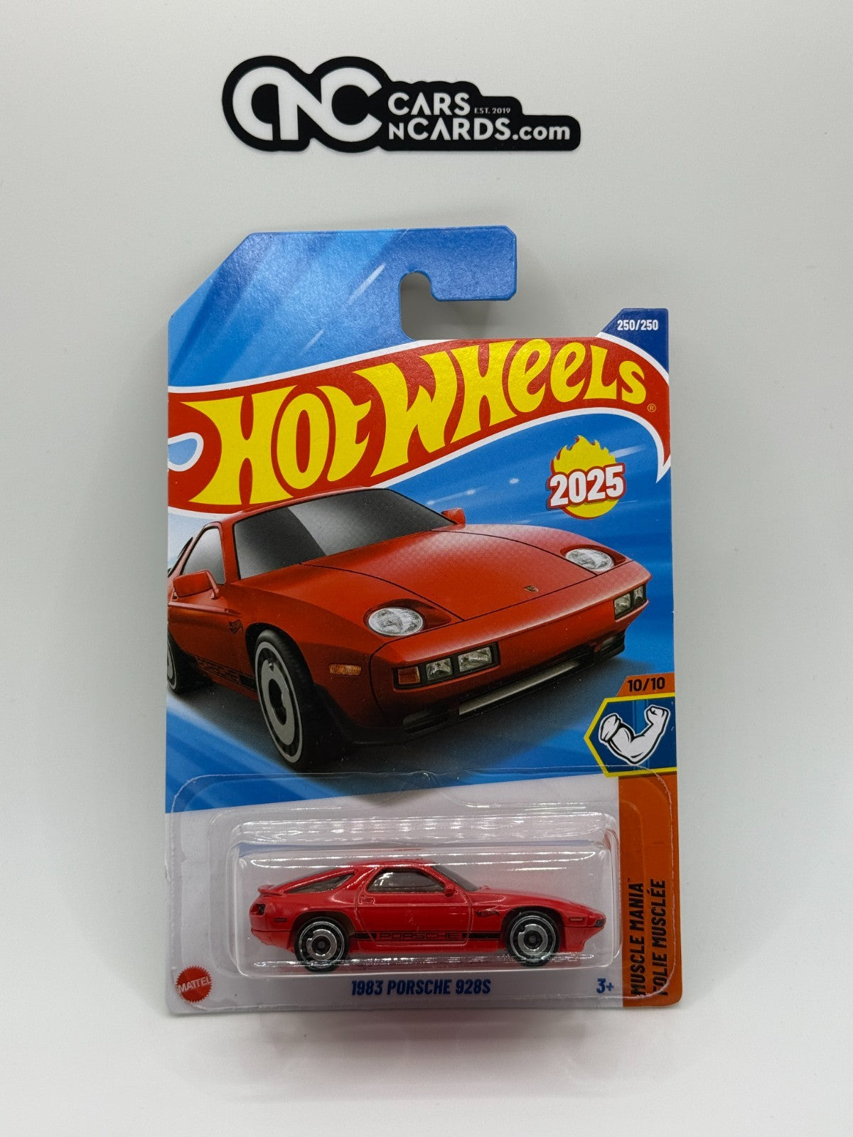 2025 Hot Wheels Muscle Mania 10/10 1983 Porsche 928S Red