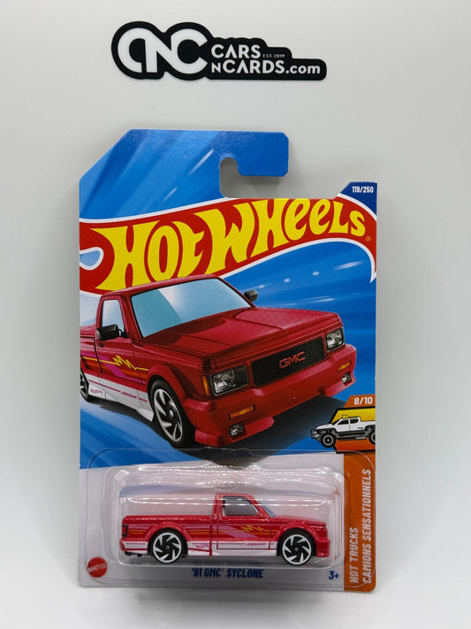 2025 Hot Wheels Hot Trucks 8/10 '91 GMC Syclone Red