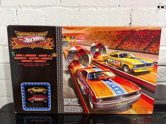 Hot Wheels Snake & Mongoose Drag Strip Demons Race Track Sealed Box