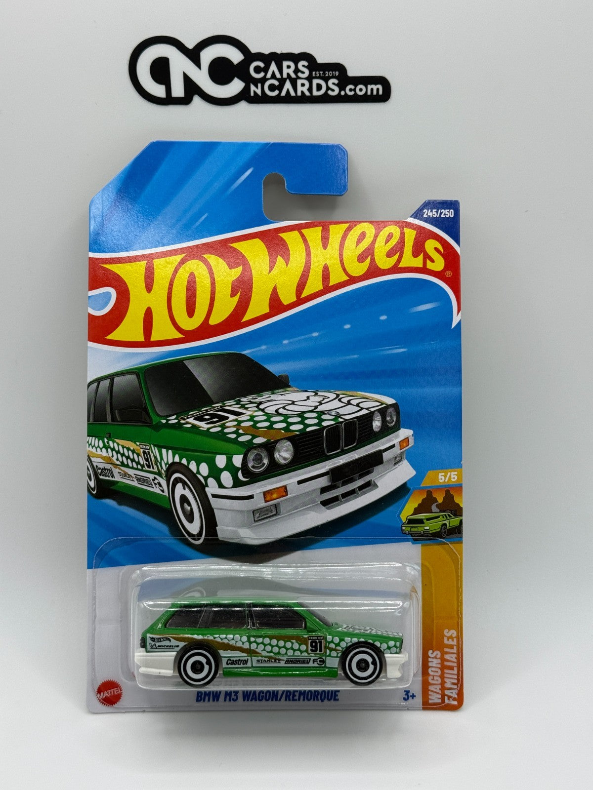 2025 Hot Wheels Wagons 5/5 BMW M3 Wagon Green