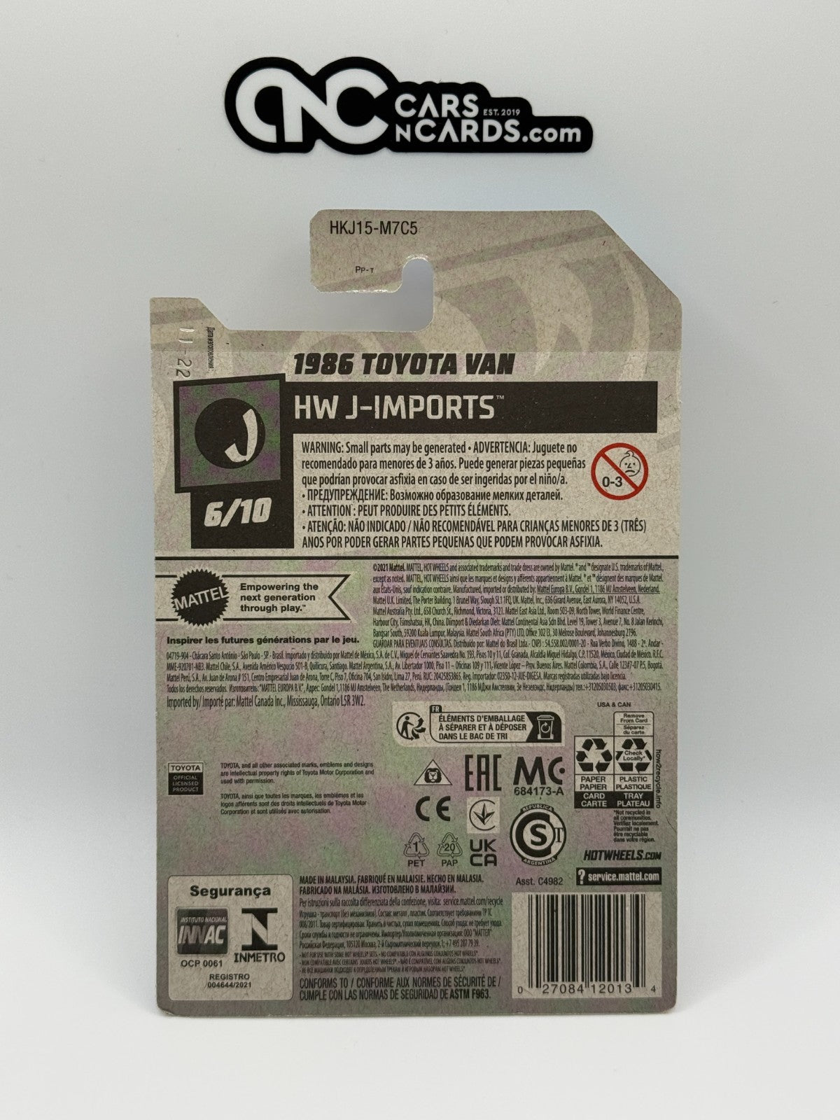 2023 Hot Wheels HW J-Imports 6/10 1986 Toyota Van Brown