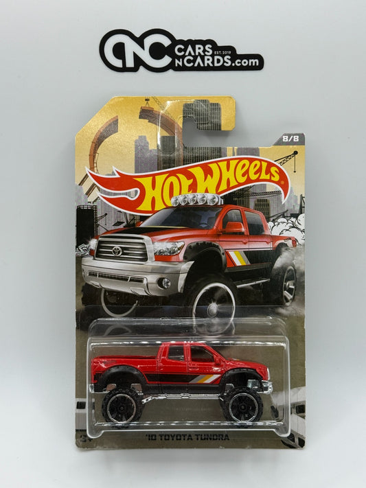 2016 Hot Wheels Rad Trucks 8/8 '10 Toyota Tundra Red (Card Damage)