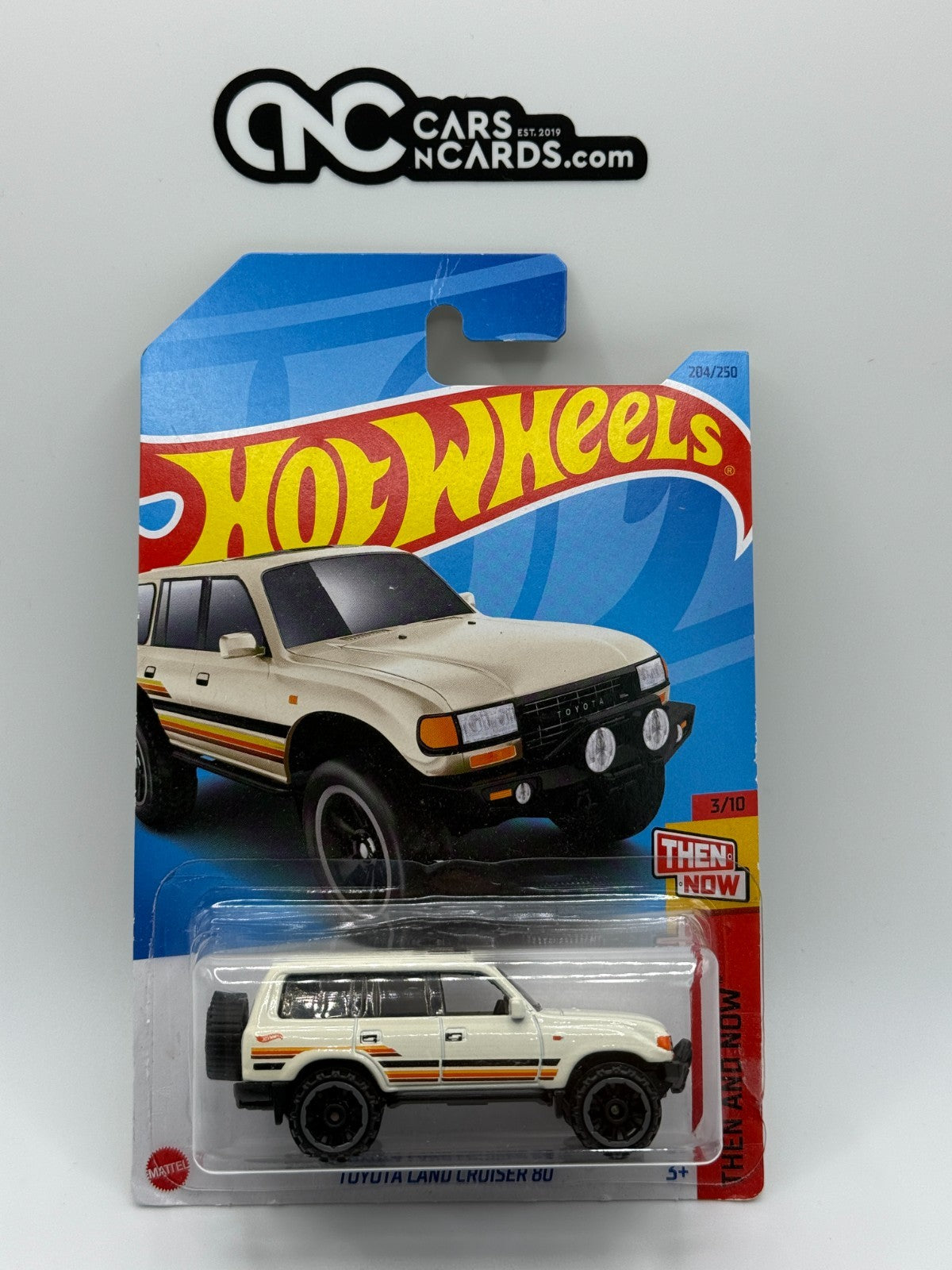 2023 Hot Wheels Then and Now 3/10 Toyota Land Cruiser 80 (Card Damage)