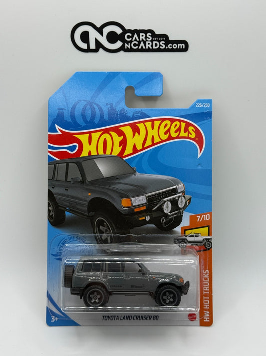 2021 Hot Wheels HW Hot Trucks 7/10 Toyota Land Cruiser 80 (Card Damage)