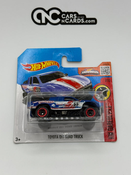 2016 Hot Wheels HW Daredevils Toyota Off-Road Truck Short Card