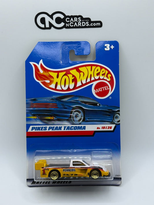 1999 Hot Wheels First Edition Pikes Peak Tacoma Yellow Pennzoil (Soft Corners)
