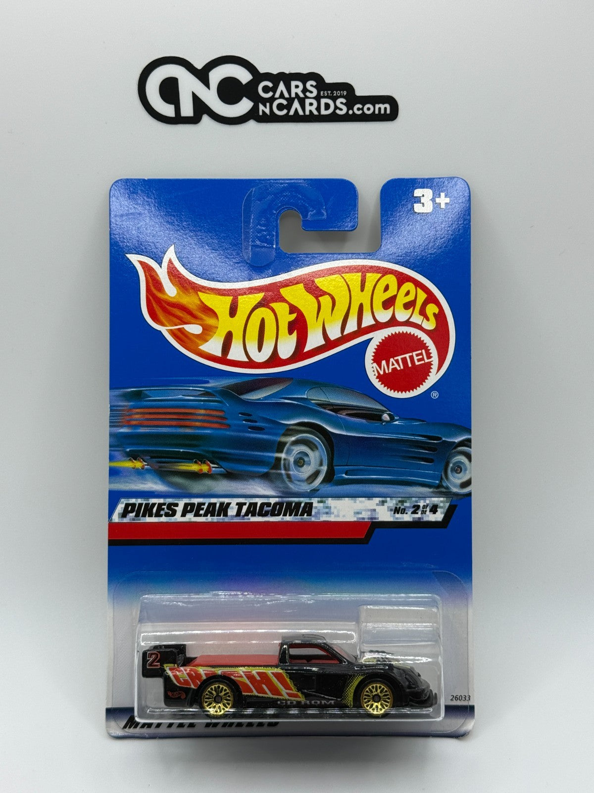 2000 Hot Wheels Pikes Peak Tacoma Black (Soft Corners)