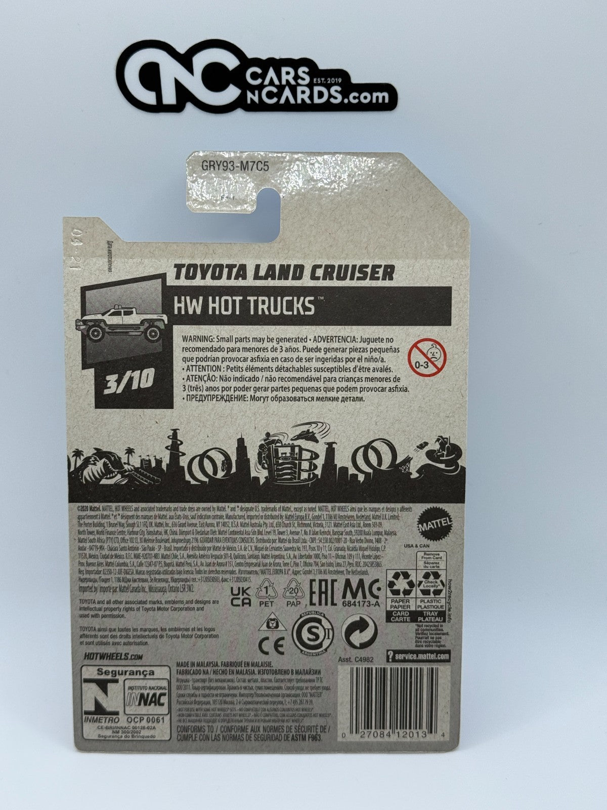 2021 Hot Wheels HW Hot Trucks 3/10 Toyota Land Cruiser