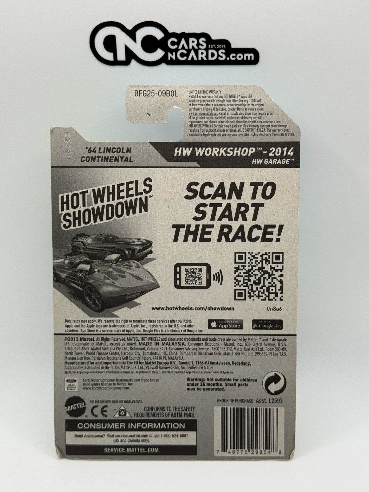 2014 Hot Wheels HW Workshop '64 Lincoln Continental Zamac