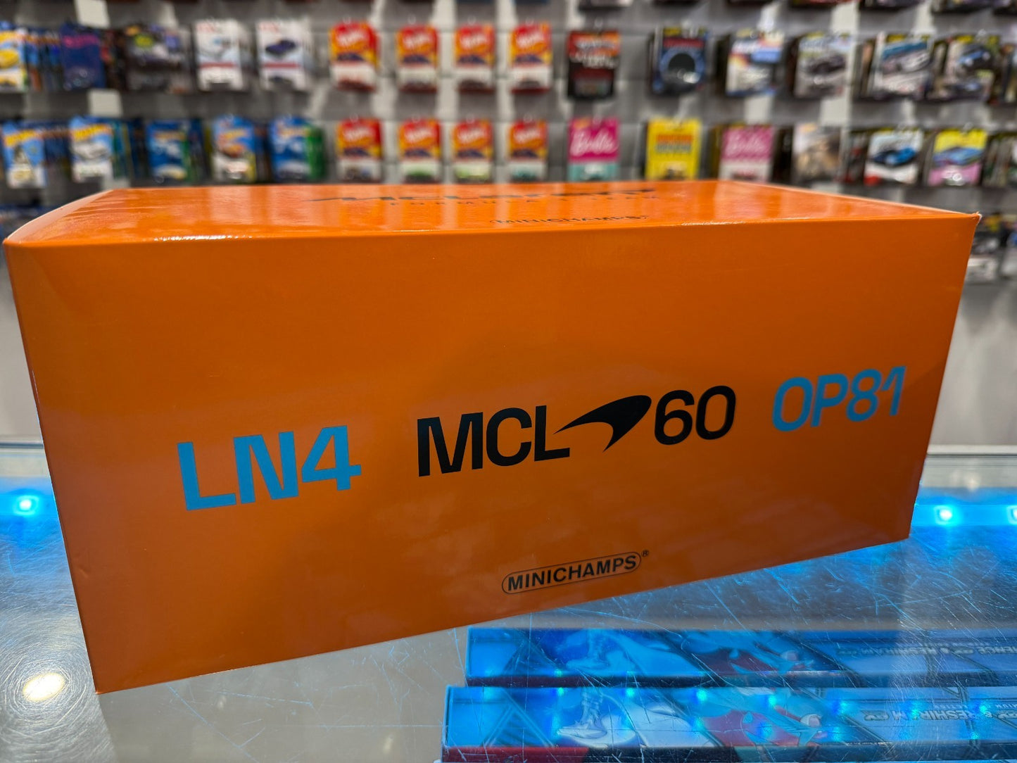 Minichamps 1:18 McLaren F1 Team MCL60 OP81 Lando Norris 2023 Monaco GP Open Box