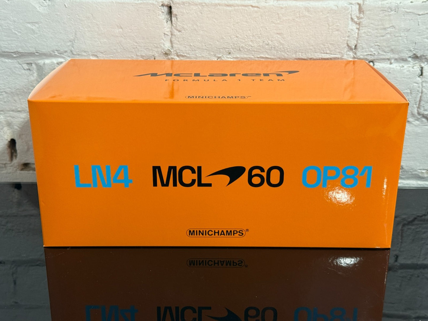 Minichamps 1:18 McLaren F1 Team MCL60 OP81 Lando Norris 2023 Monaco GP Open Box