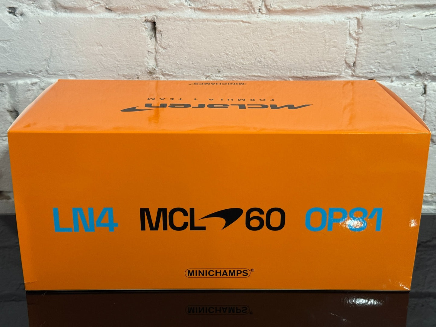 Minichamps 1:18 McLaren F1 Team MCL60 OP81 Lando Norris 2023 Monaco GP Open Box