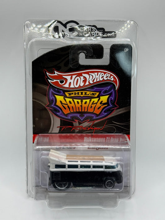 2009 Hot Wheels Phil's Garage 30/39 Volkswagen T1 Drag Bus With Protector