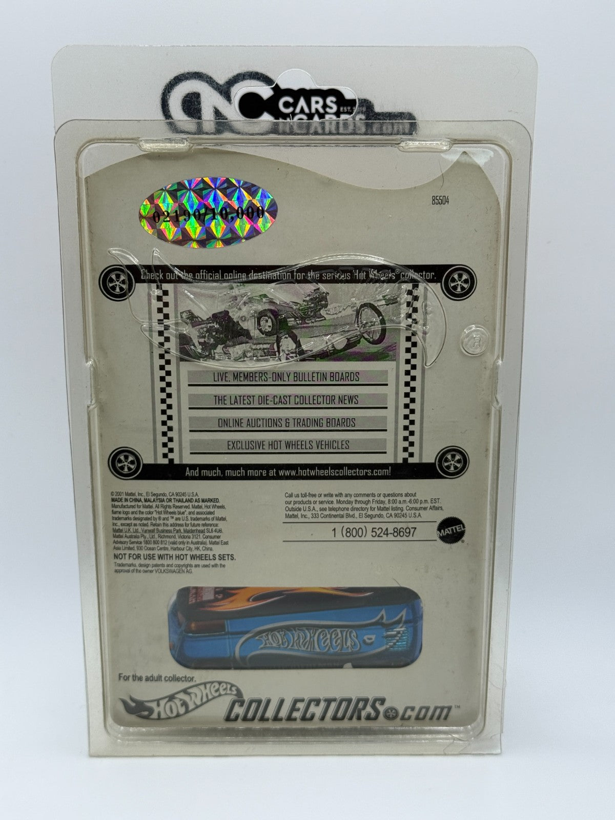 2001 Hot Wheels RLC Customized VW Drag Bus Philip Riehlman (Blister Off Card)