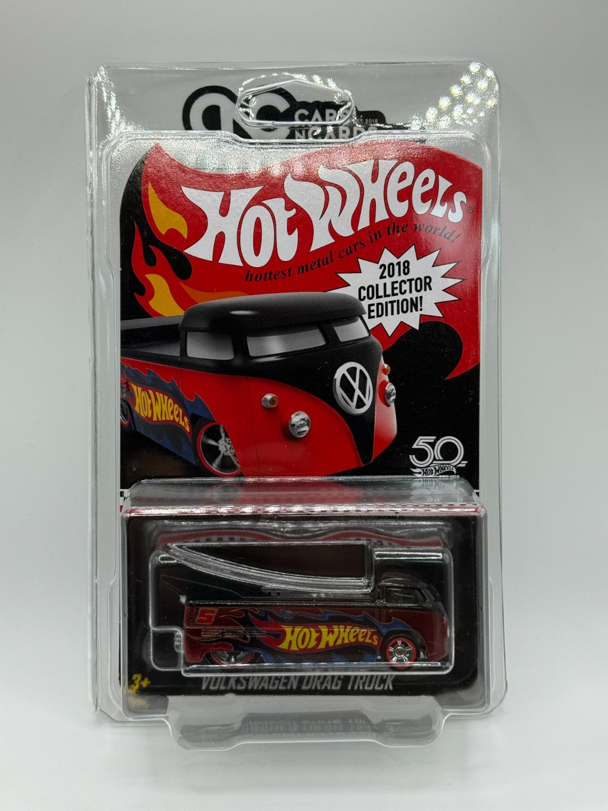 2018 Hot Wheels Collector Edition Mail In Volkswagen Drag Truck With Protector