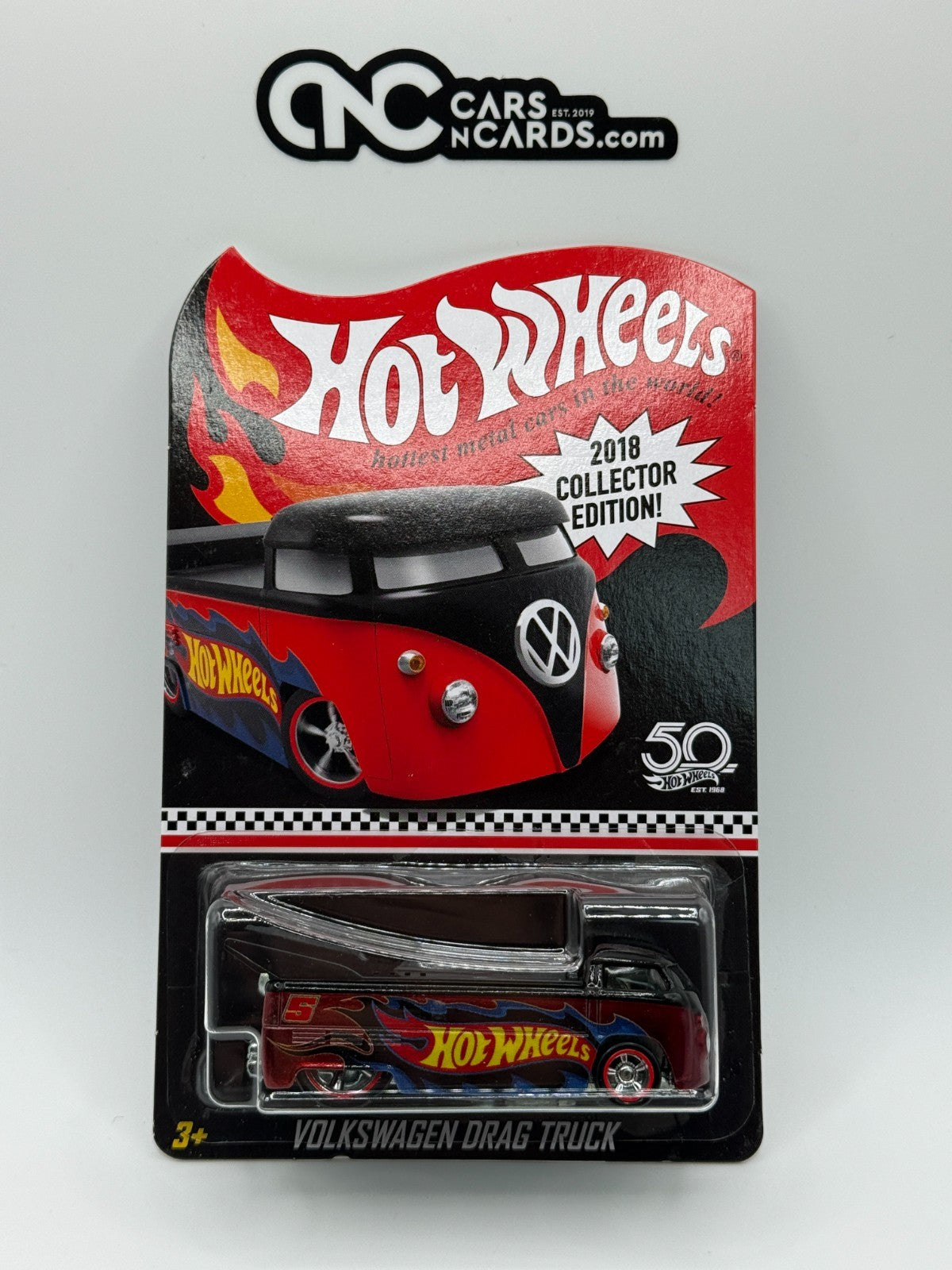 2018 Hot Wheels Collector Edition Mail In Volkswagen Drag Truck With Protector