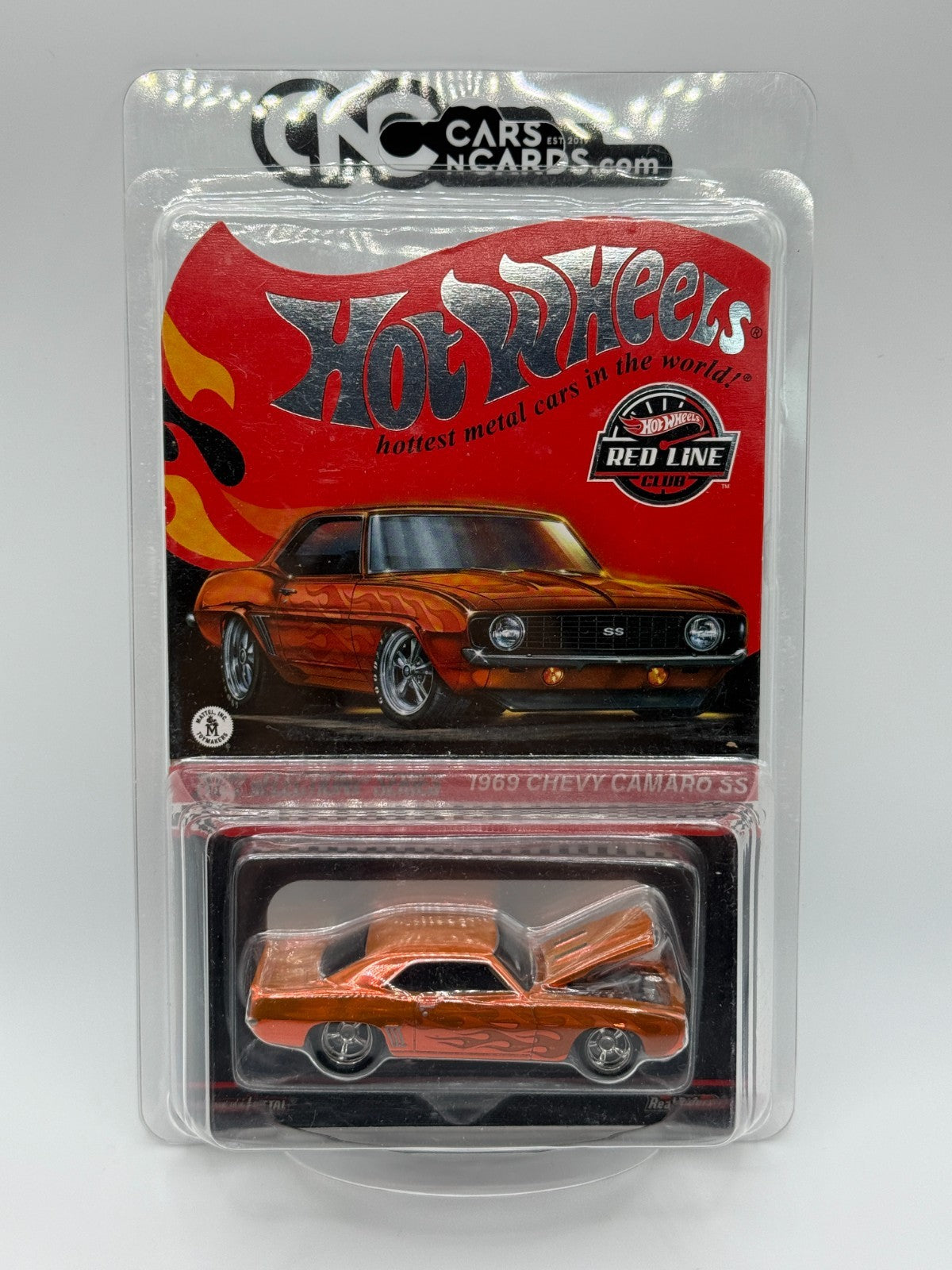 2022 Hot Wheels RLC sELECTIONs 1969 Chevy Camaro SS Orange With Protector