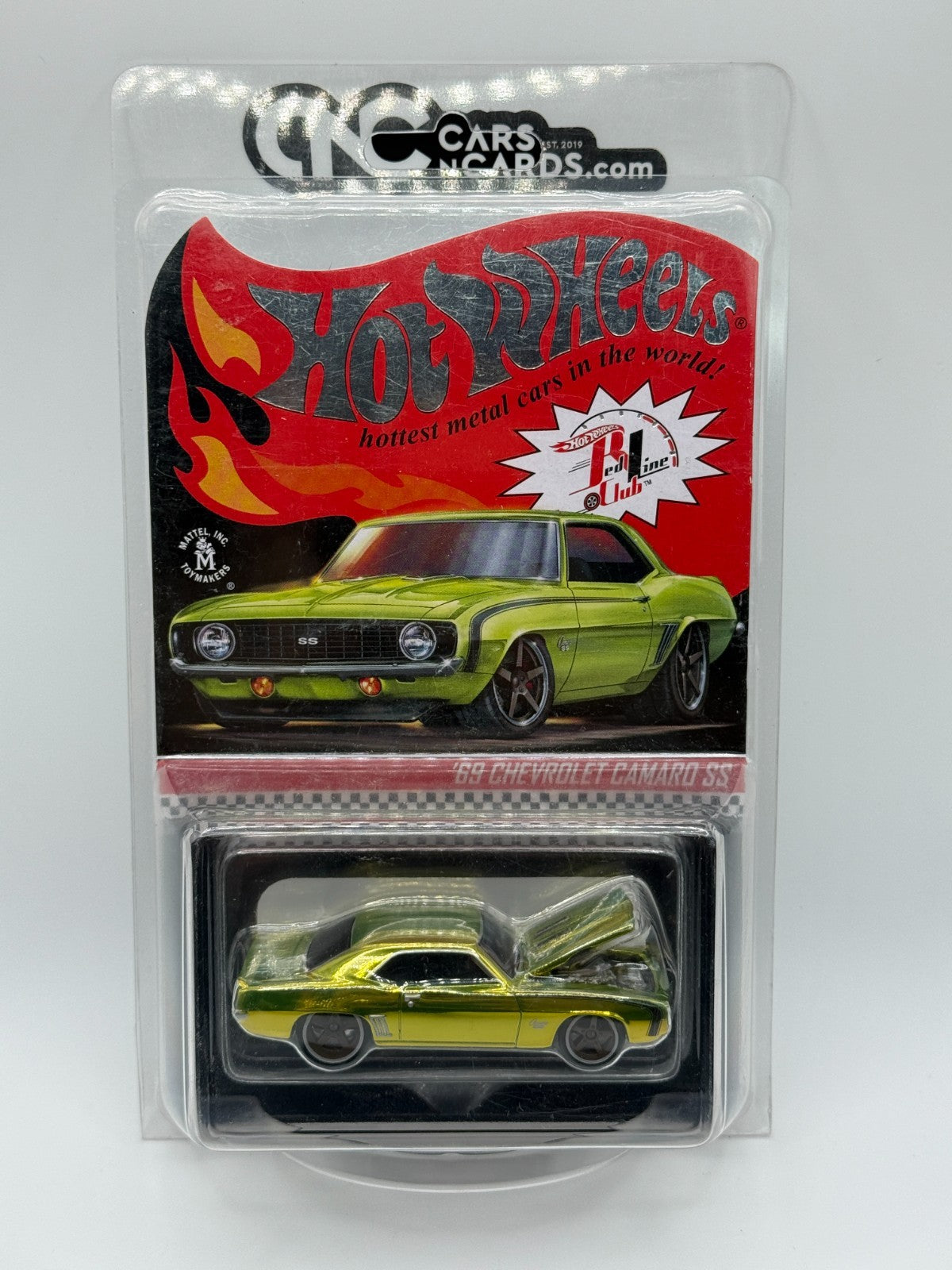 2021 Hot Wheels RLC '69 Chevrolet Camaro SS Green 22169/30000 With Protector