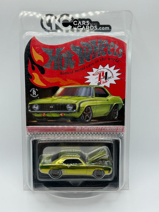 2021 Hot Wheels RLC '69 Chevrolet Camaro SS Green 22169/30000 With Protector