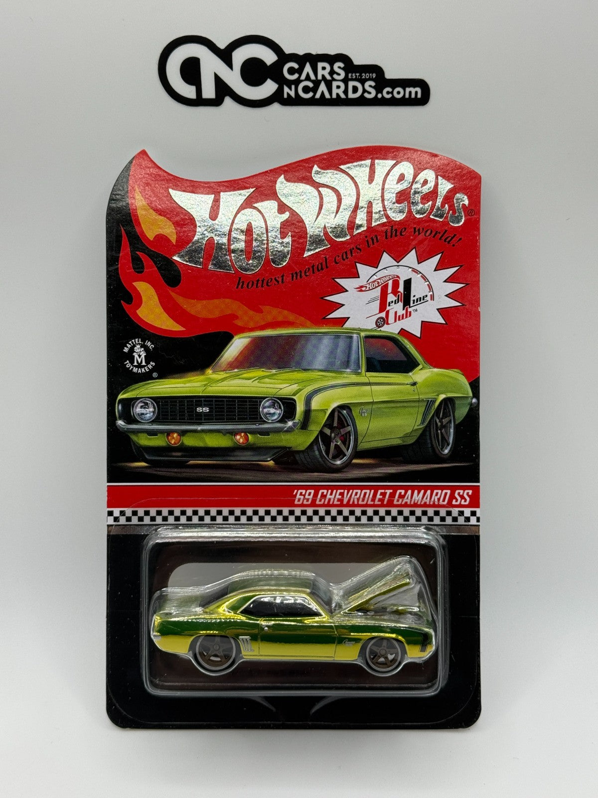 2021 Hot Wheels RLC '69 Chevrolet Camaro SS Green 22169/30000 With Protector