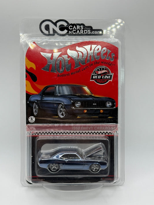 2023 Hot Wheels RLC 1969 Chevy Camaro SS Dark Blue With Protector