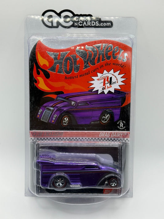 2014 Hot Wheels RLC Drag Dairy Purple 03095/04500 With Protector