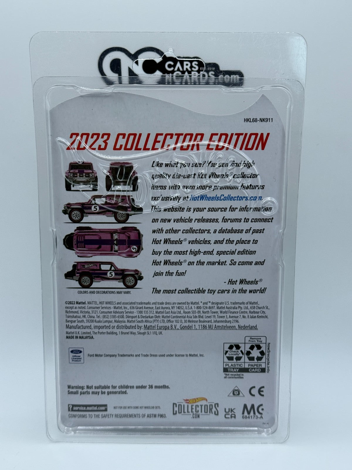 2023 Hot Wheels Mail In Ford Bronco R With Protector