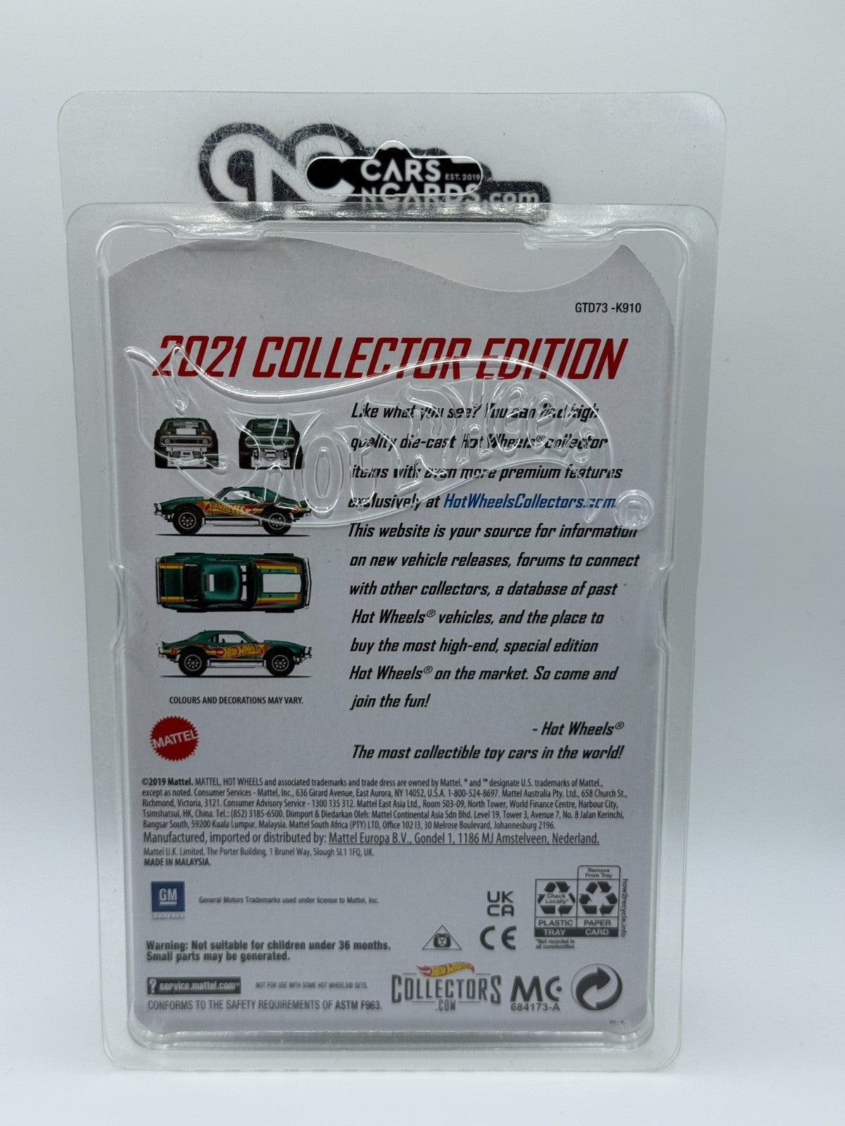 2021 Hot Wheels Mail In '67 Off Road Camaro With Protector