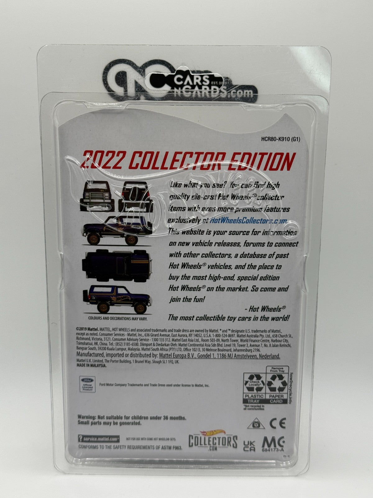 2022 Hot Wheels RLC Factory Sealed Main In '85 Ford Bronco With Protector