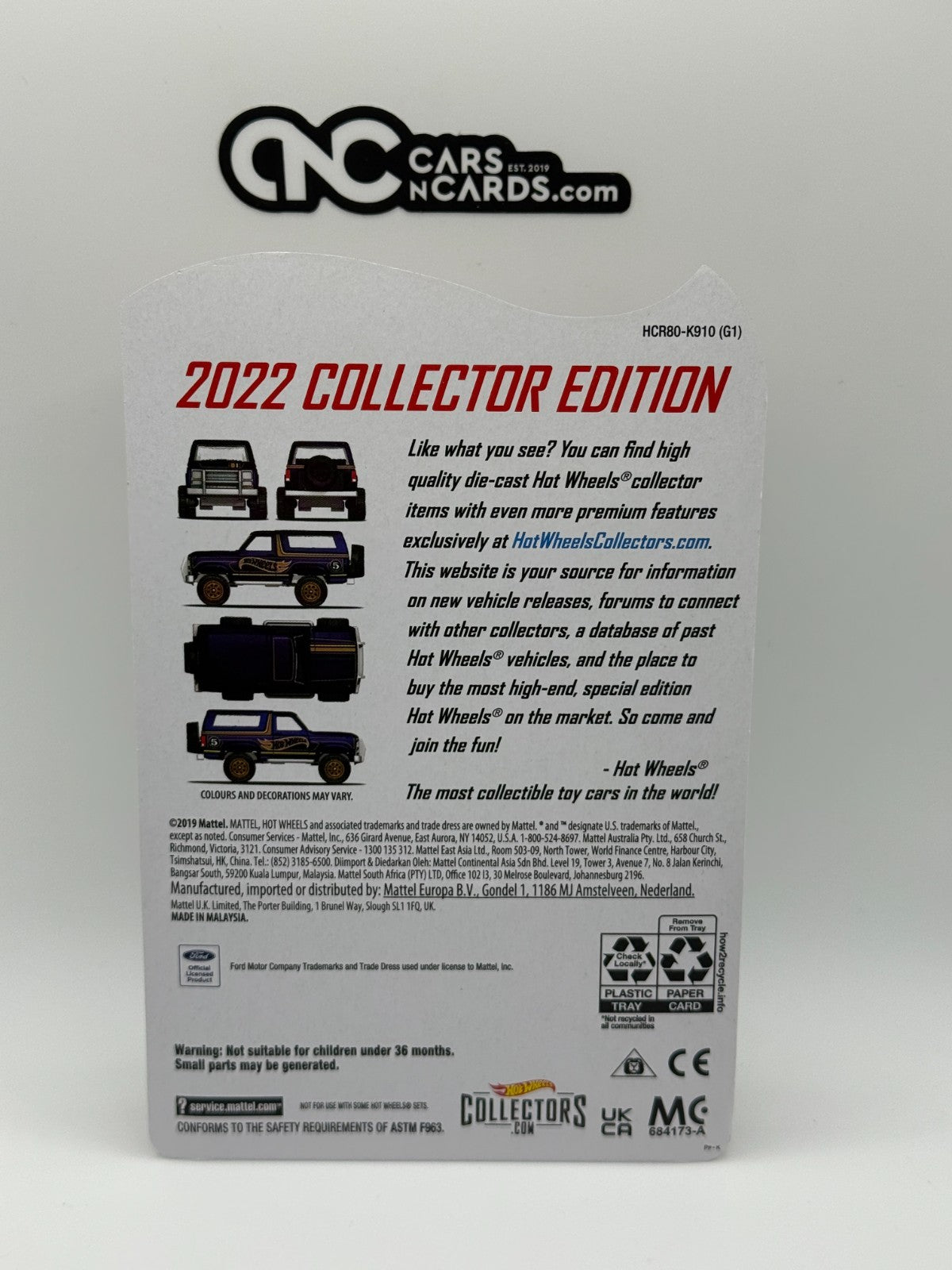 2022 Hot Wheels RLC Factory Sealed Main In '85 Ford Bronco With Protector