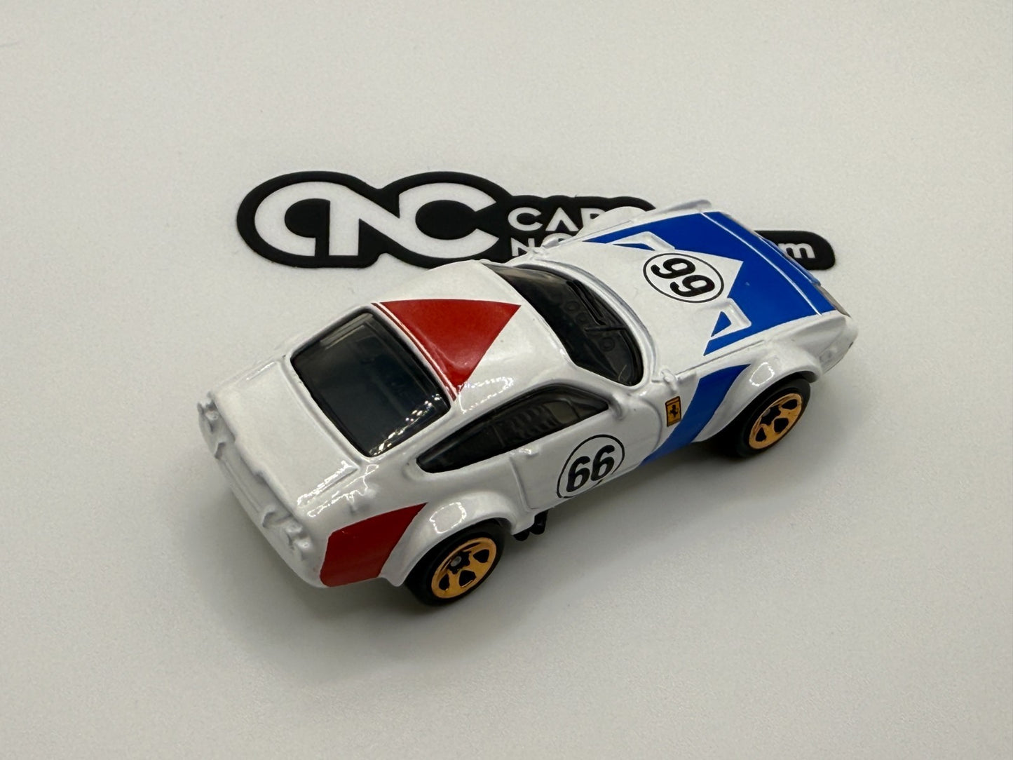 2025 Hot Wheels Ferrari 365 GTB4 White with Original Wheels