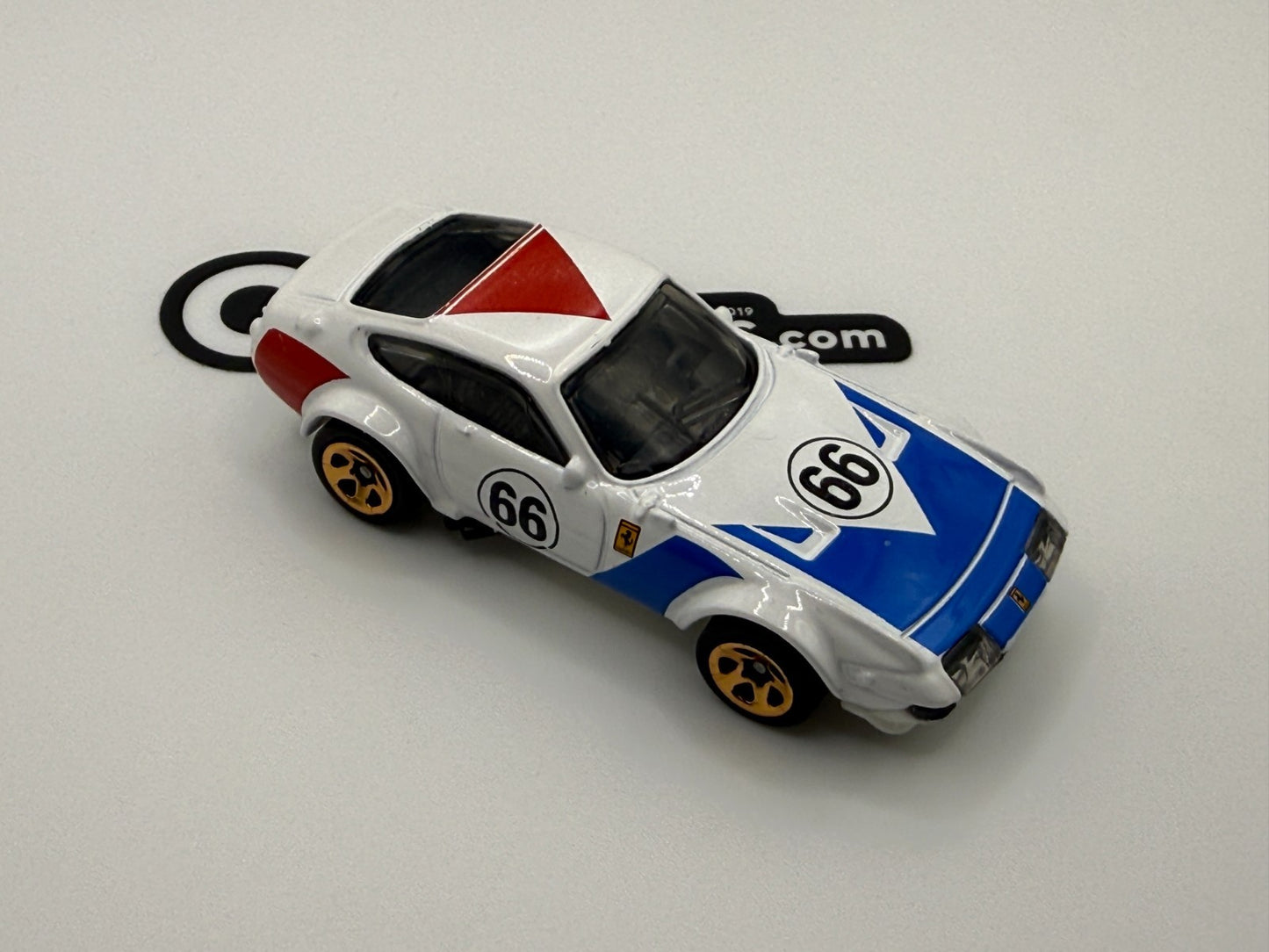 2025 Hot Wheels Ferrari 365 GTB4 White with Original Wheels