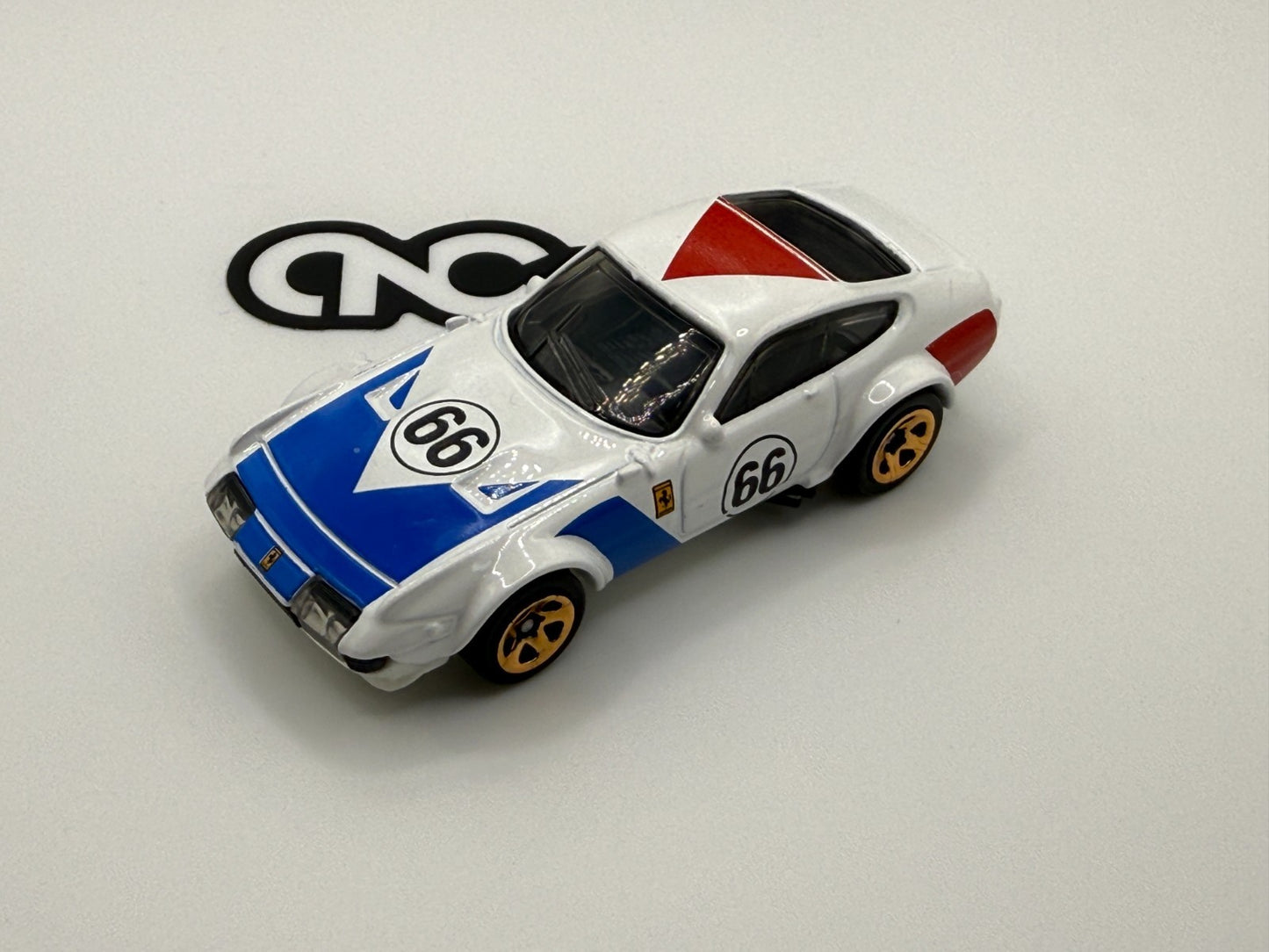 2025 Hot Wheels Ferrari 365 GTB4 White with Original Wheels