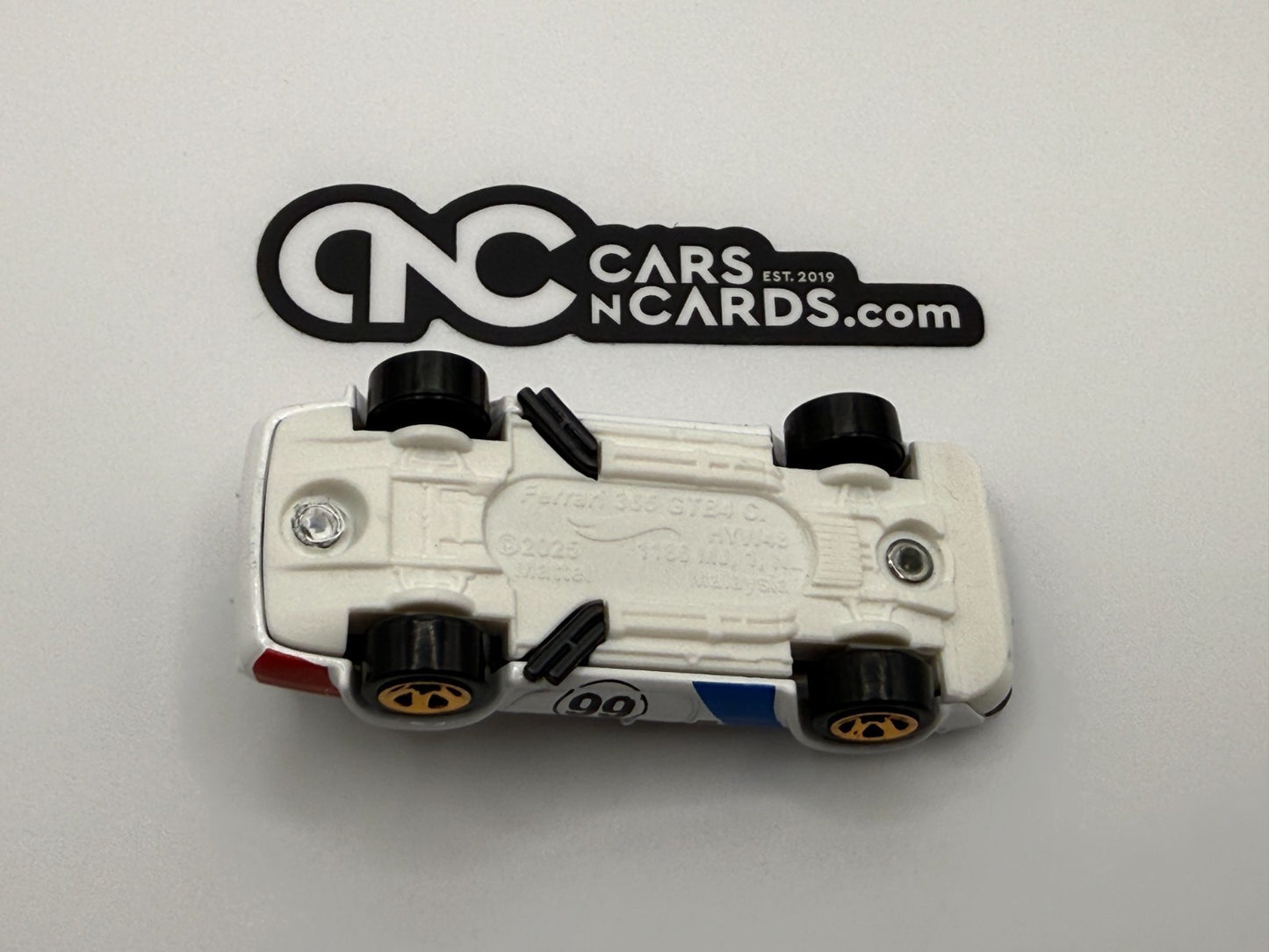 2025 Hot Wheels Ferrari 365 GTB4 White with Original Wheels