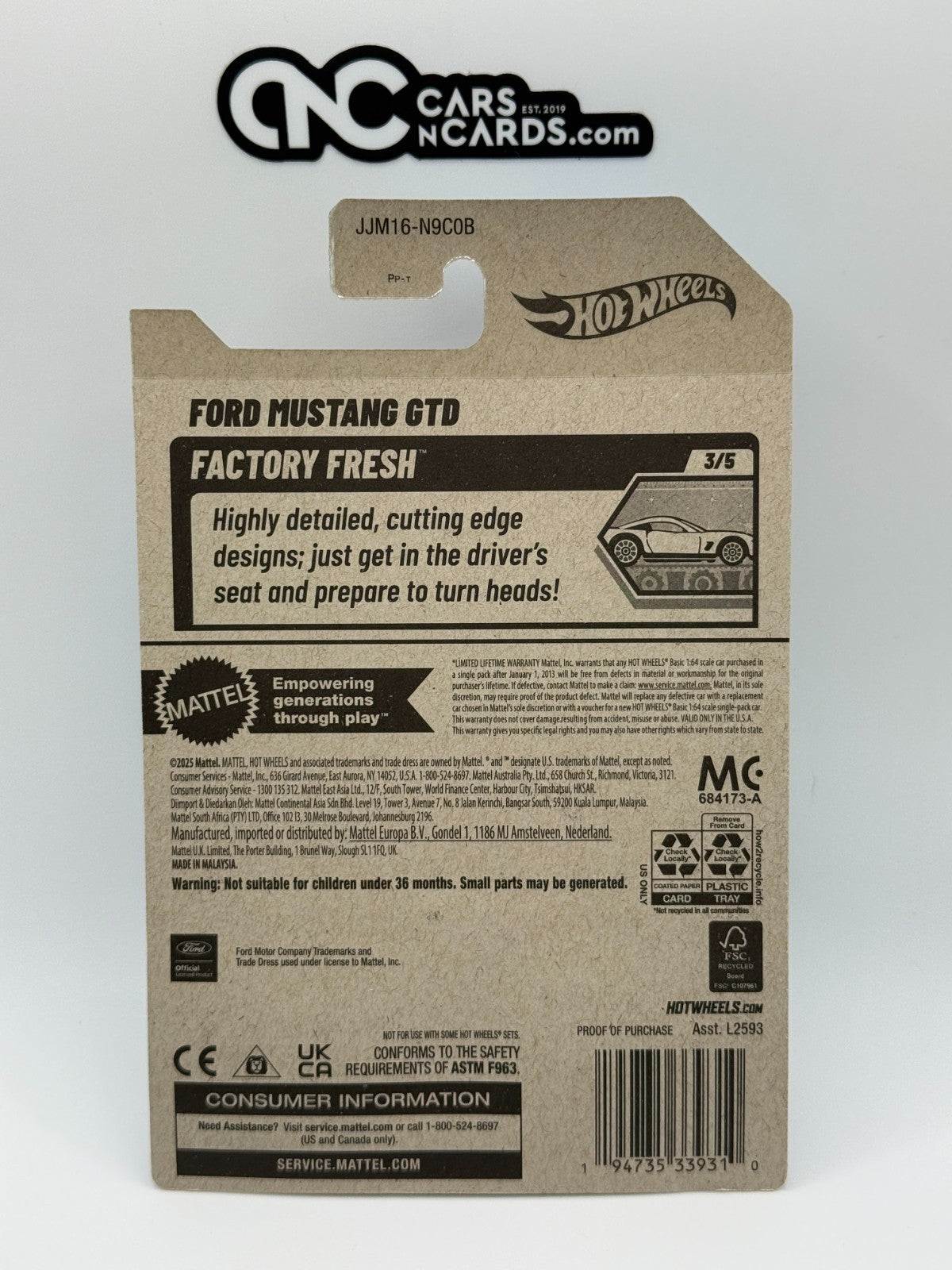 2026 Hot Wheels Super Treasure Hunt Ford Mustang GTD With Protector