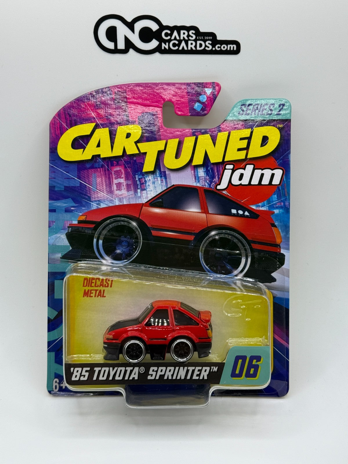 CarTuned 1:64 Series 2 JDM Tuners '85 Toyota Sprinter 06/08 Red