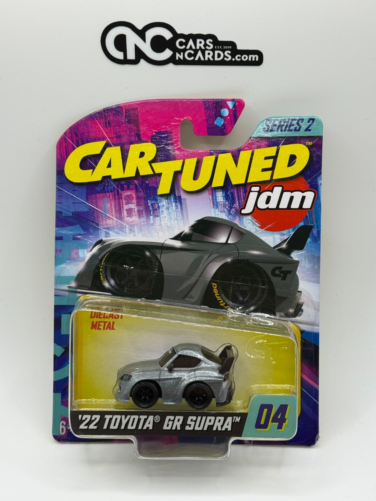 CarTuned 1:64 Series 2 JDM Tuners '22 Toyota GR Supra 04/08 Grey