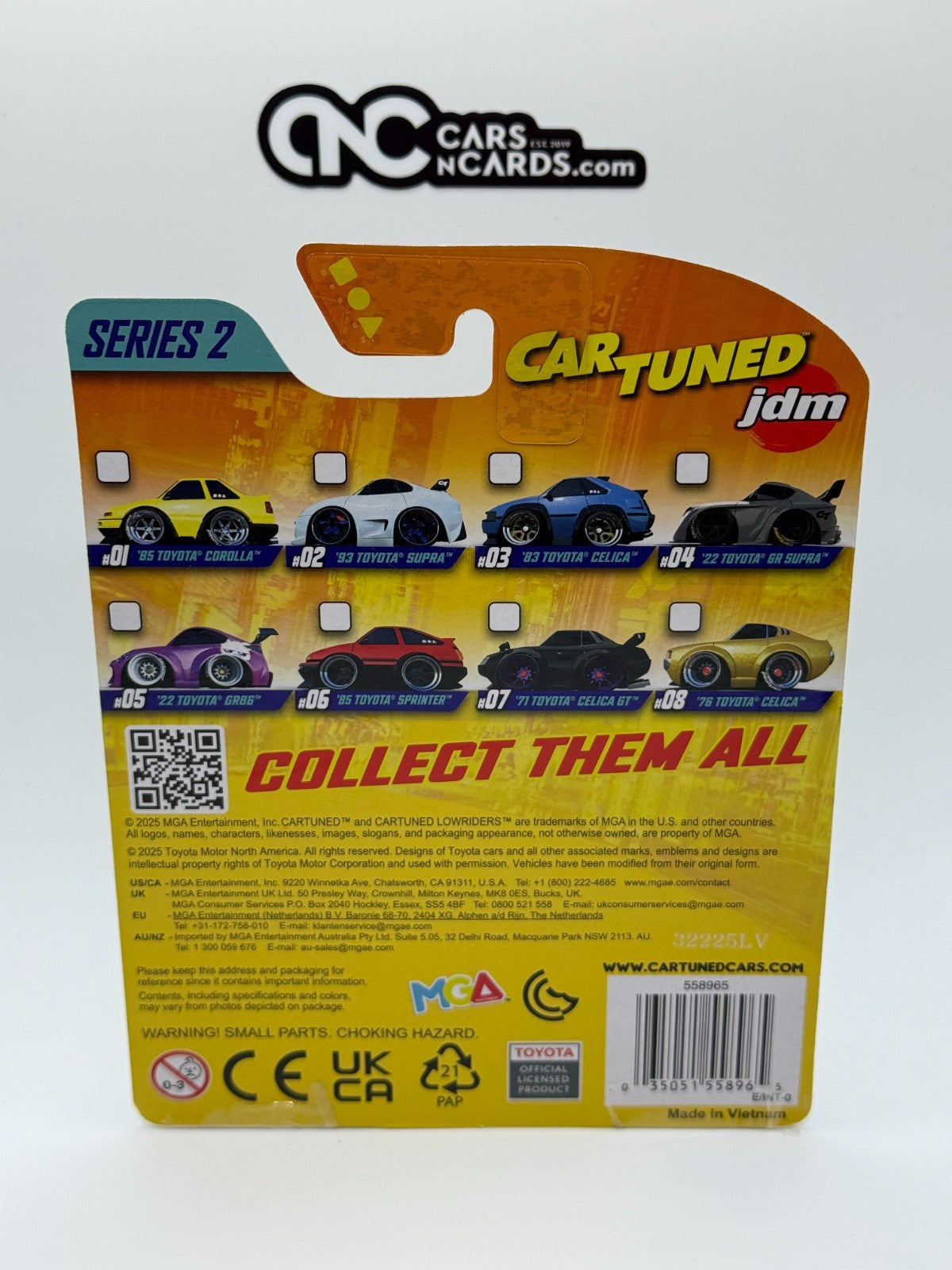CarTuned 1:64 Series 2 JDM Tuners '93 Toyota Supra 02/08 White
