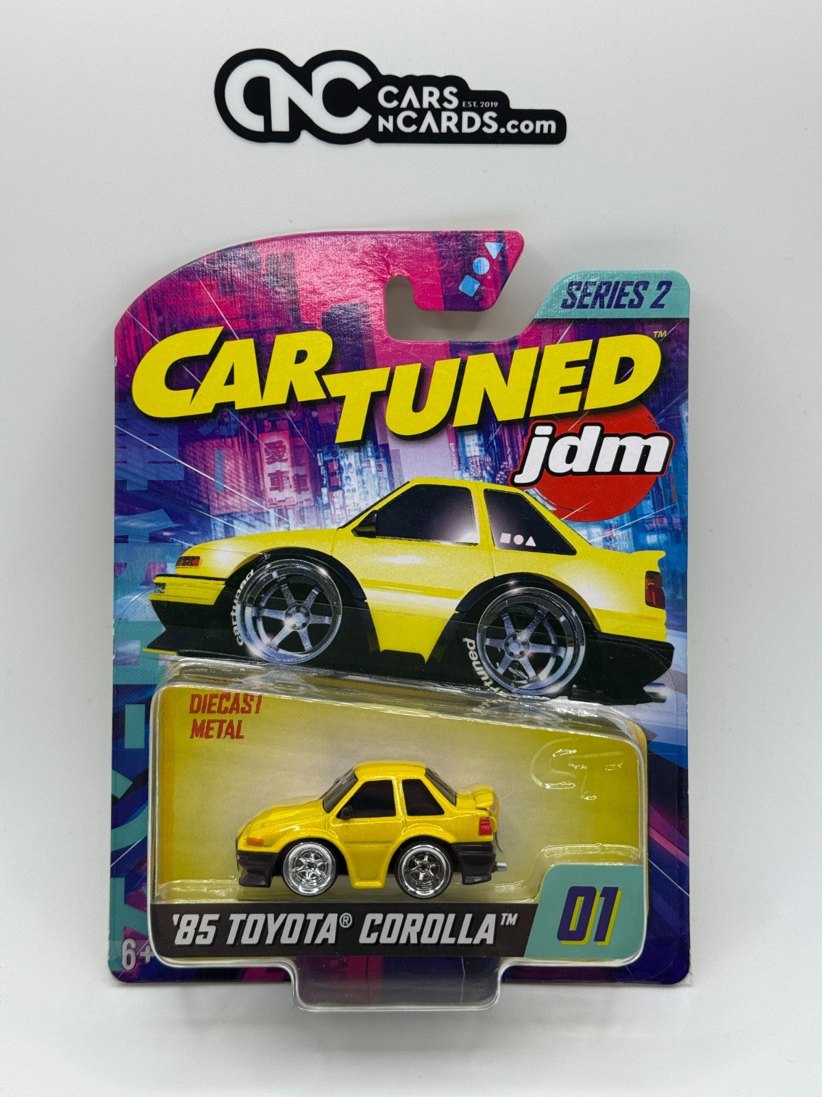 CarTuned 1:64 Series 2 JDM Tuners '85 Toyota Corolla 01/08 Yellow