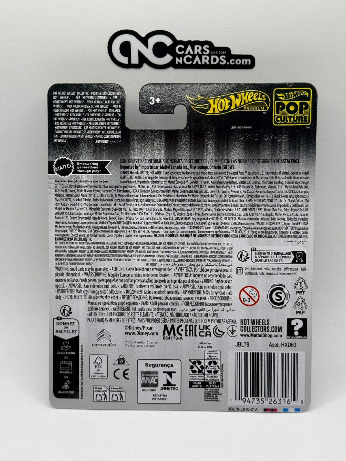 2025 Hot Wheels Premium Pop Culture Nightmare Before Christmas Citroen Type H