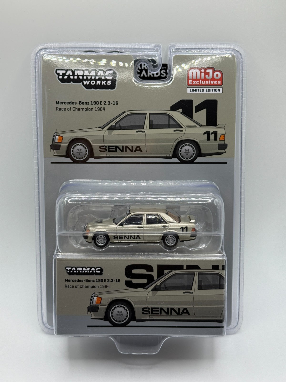 Tarmac Works 1:64 Mercedes-Benz 190 E 2.3-16 Race of Champion 1984 Ayrton Senna