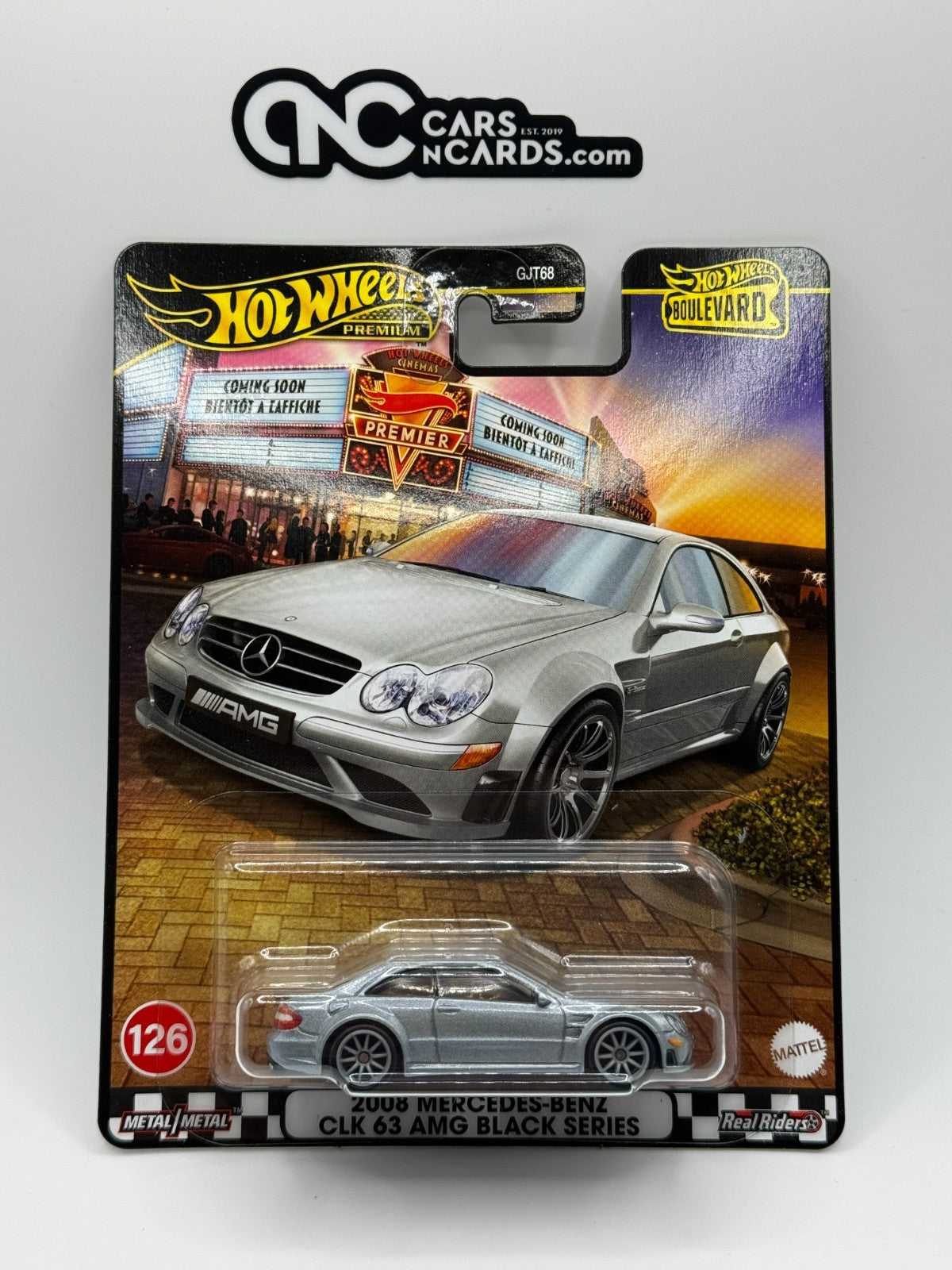 2025 Hot Wheels Premium Boulevard 2008 Mercedes-Benz CLK 63 AMG Black Series