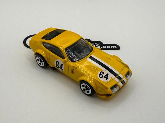 2025 Hot Wheels Ferrari 365 GTB4 C Yellow No Rivet Original Wheels