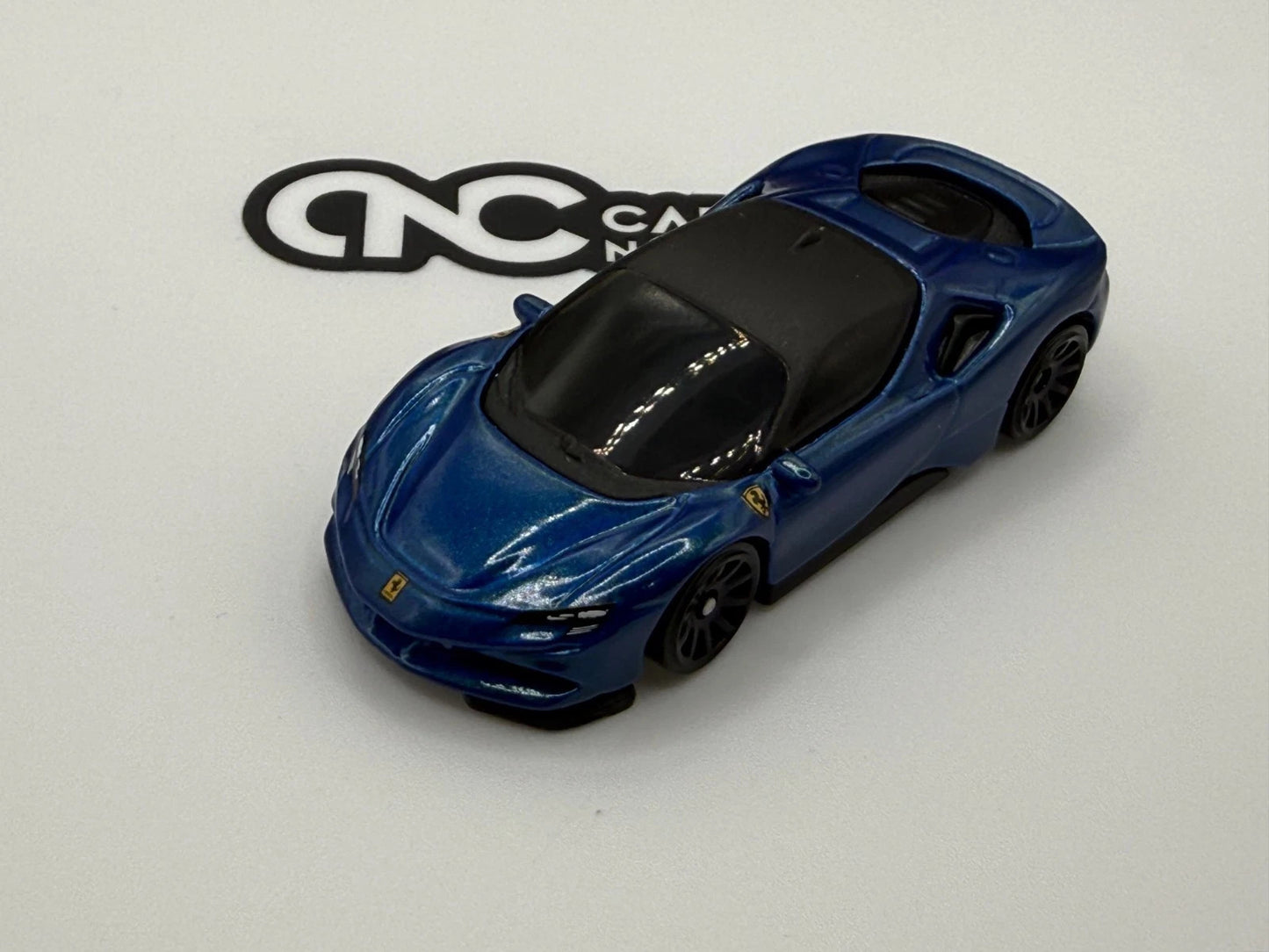 2026 Hot Wheels Ferrari SF90 Blue No Rivet with Original Wheels