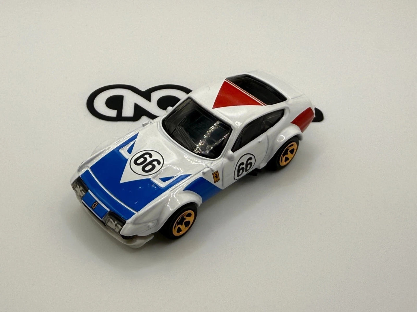 2025 Hot Wheels Ferrari 365 GTB4 White No Rivet with Original Wheels