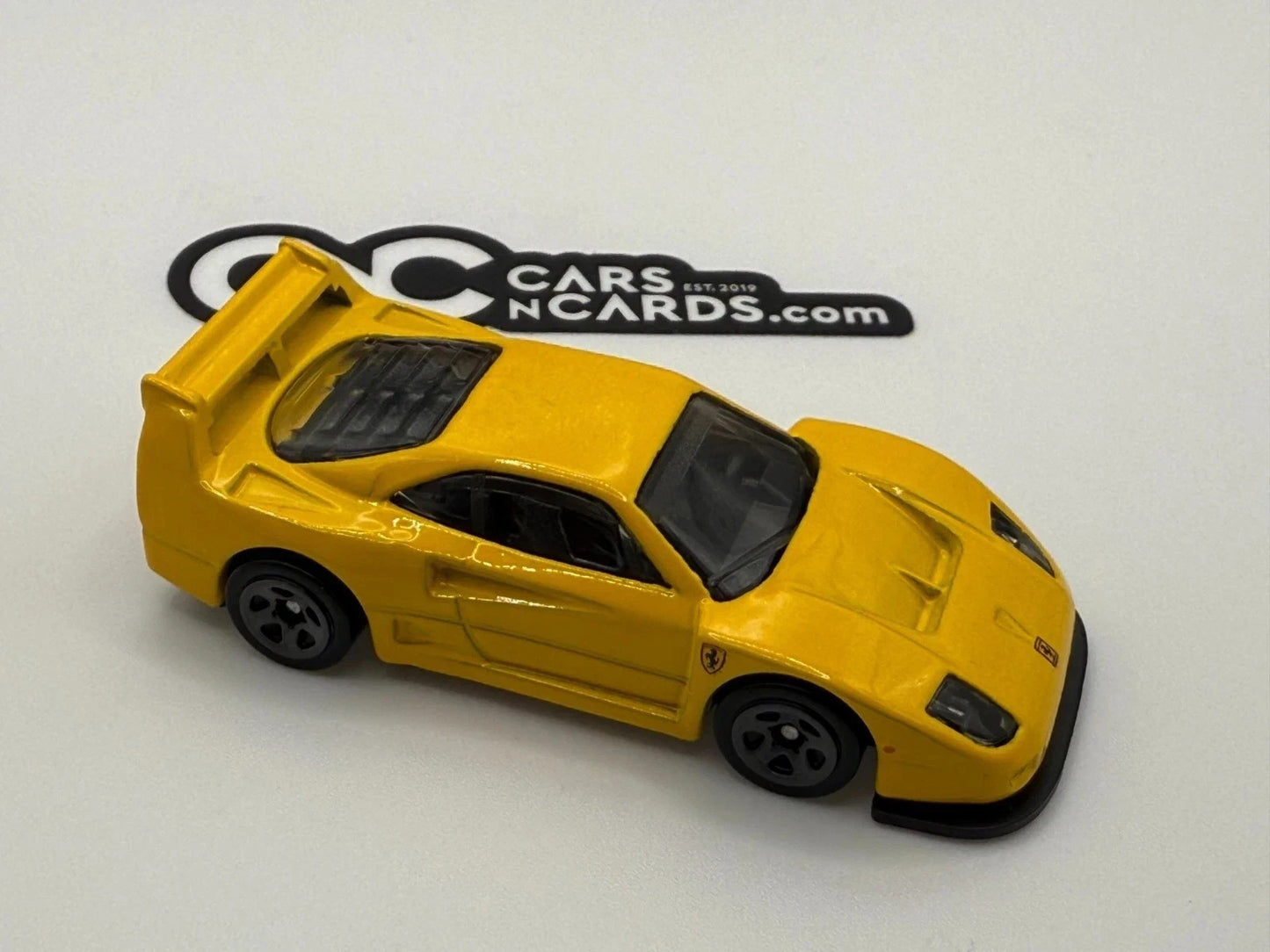 2025 Hot Wheels Ferrari F40 Competizione Yellow Loose No Rivet