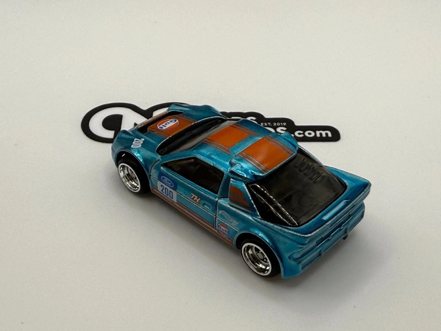 2025 Hot Wheels Super Treasure Hunt Ford RS200 Loose No Rivet With Real Riders