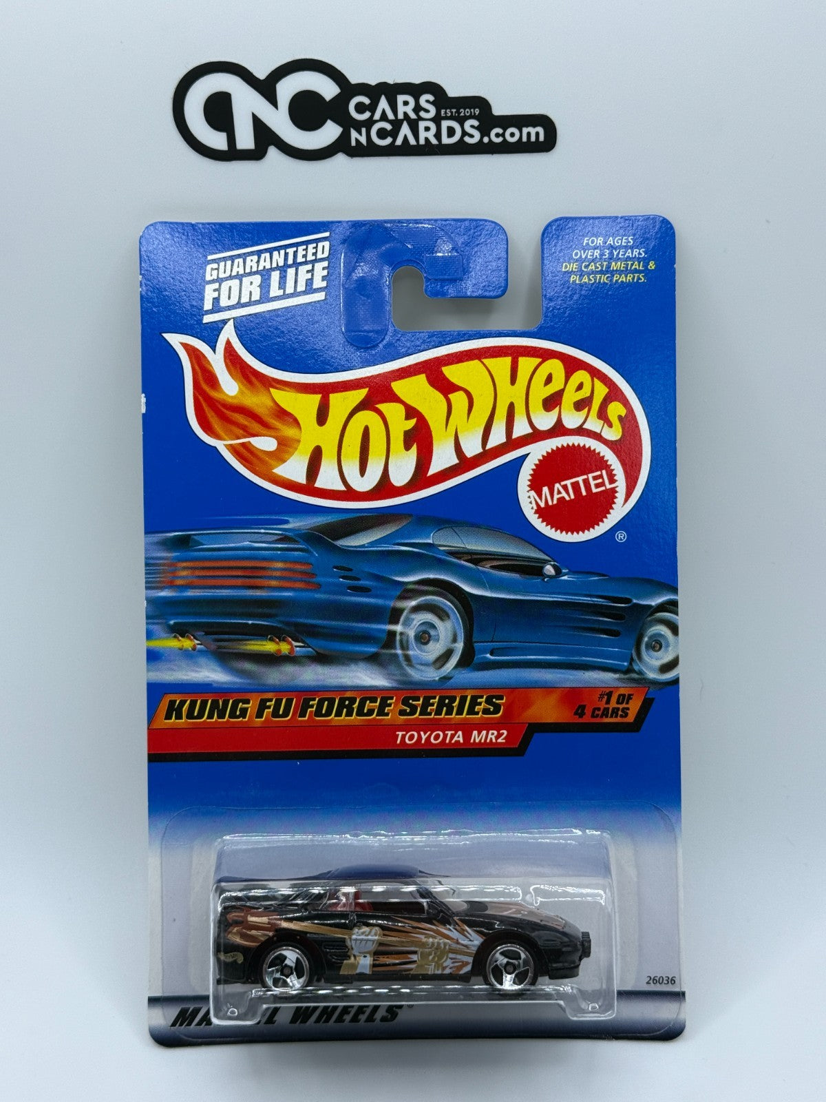 2000 Hot Wheels Kung Fu Force Series Toyota MR2 (Card Damage)